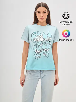 Женская базовая футболка / Bendy And The Ink Machine