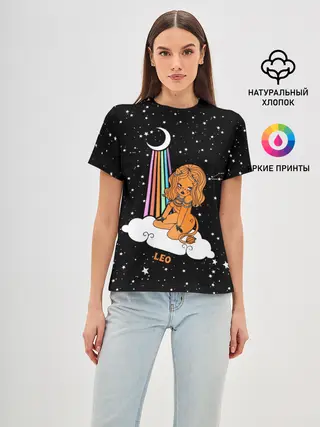 Женская базовая футболка / Львица