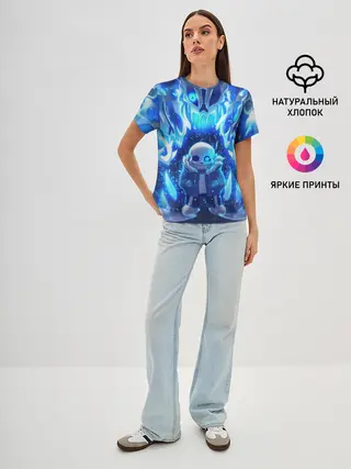 Женская базовая футболка / UNDERTALE | АНДЕРТЕЙЛ