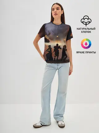 Женская базовая футболка / DESTINY 2 ВОЙНА, СТРАЖИ