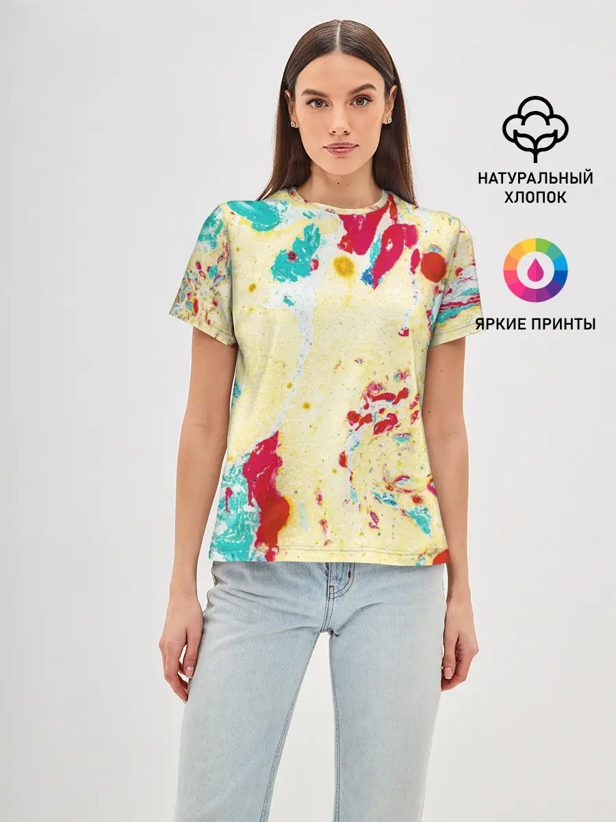 Женская базовая футболка / Текстура