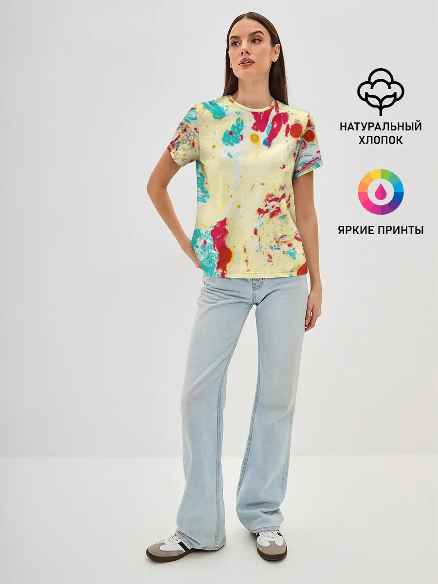 Женская базовая футболка / Текстура