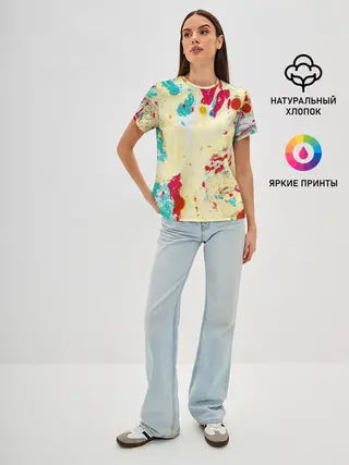 Женская базовая футболка / Текстура