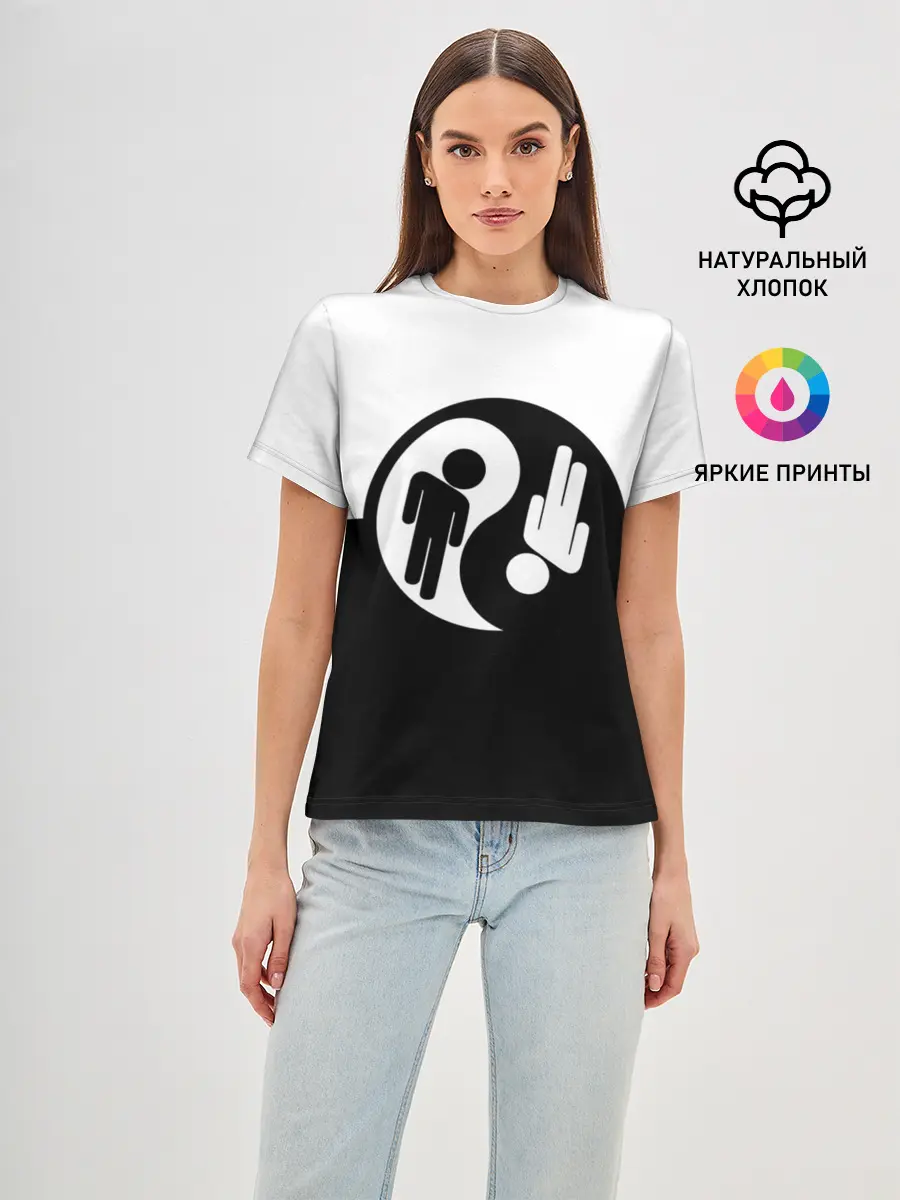 Женская базовая футболка / billie eilish