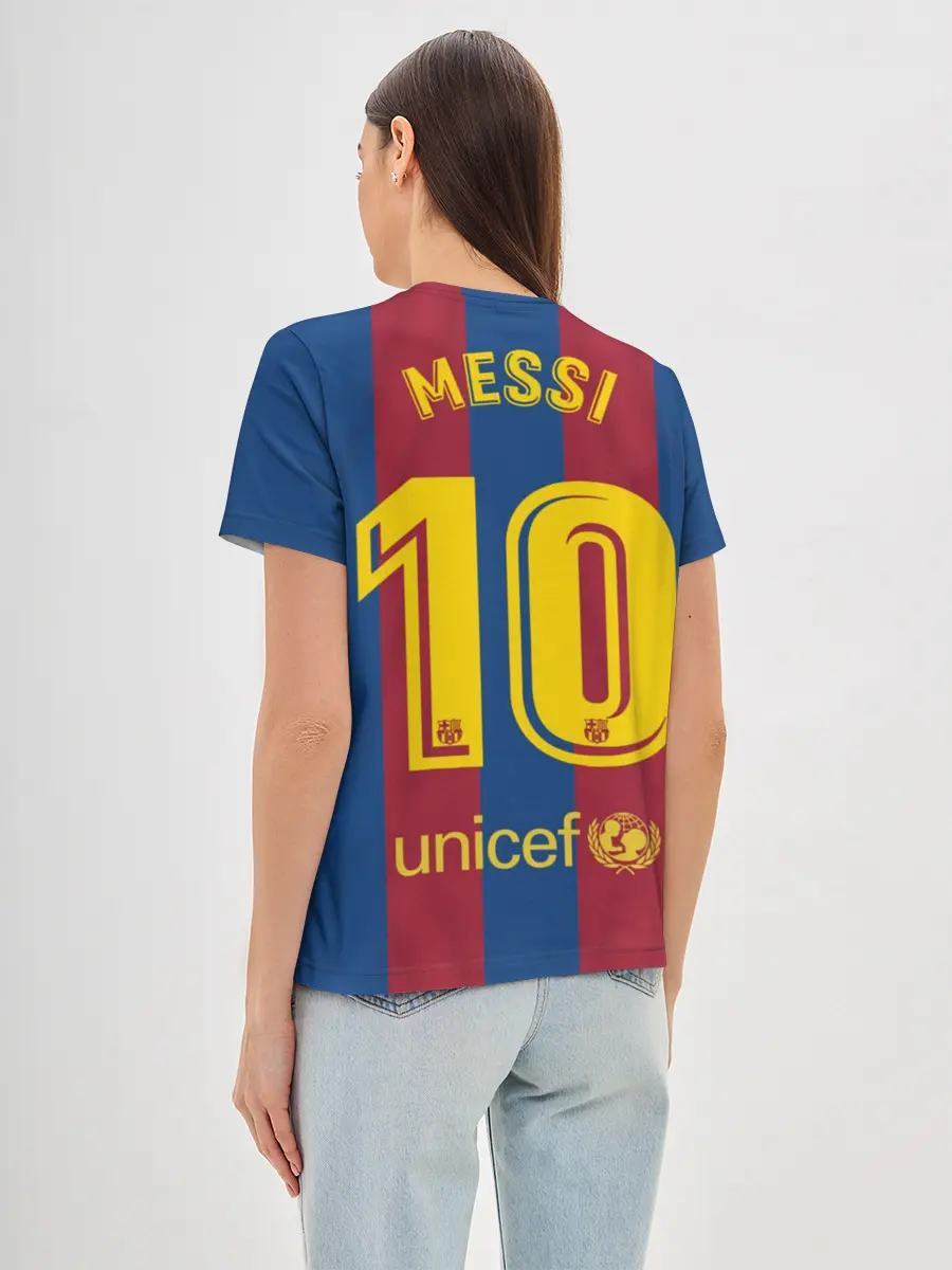 Женская базовая футболка / Месси Бог