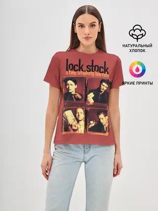 Женская базовая футболка / Карты, деньги, два ствола.