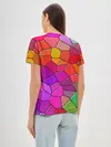 Женская базовая футболка / Мозаика цветная
