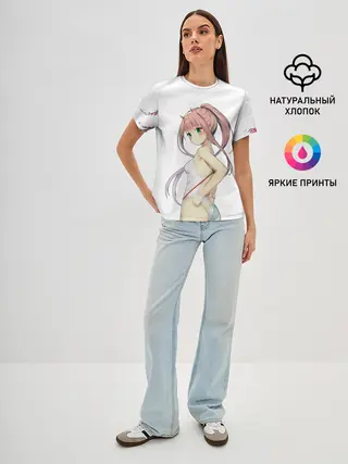 Женская базовая футболка / Darling sakura