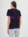 Женская базовая футболка / [JJBA] Menacing Pattern purple