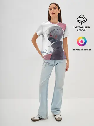 Женская базовая футболка / Токийский гуль