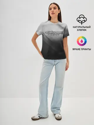 Женская базовая футболка / CYBERPUNK 2077