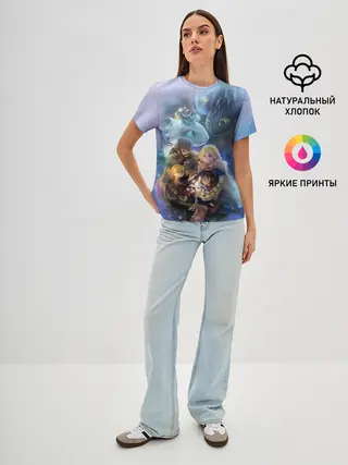 Женская базовая футболка / ночная фурия