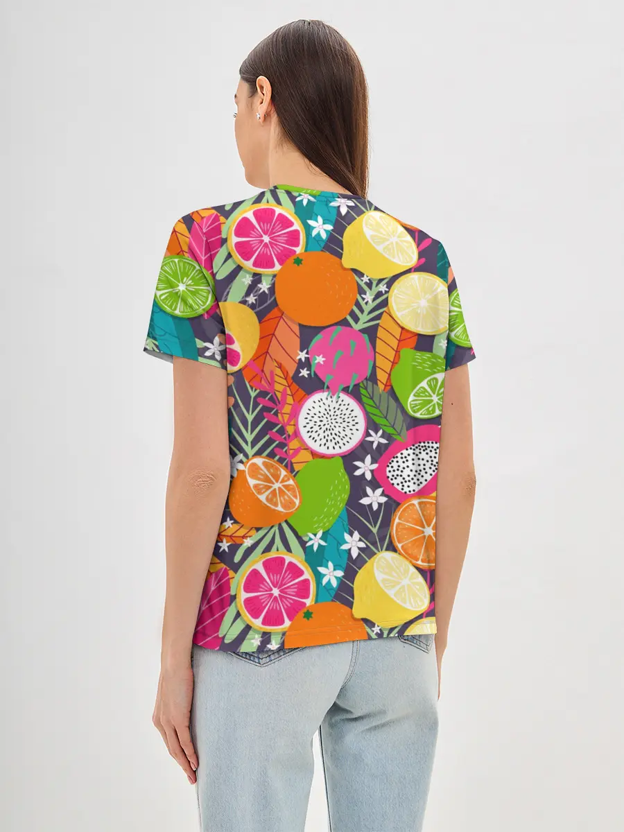 Женская базовая футболка / Фрукты