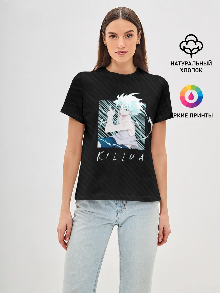 Женская базовая футболка / Киллуа Охотник x охотник