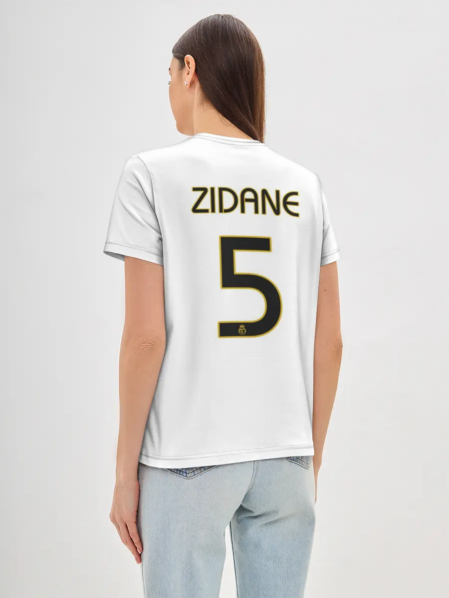 Женская базовая футболка / Зидан Реал Ретро