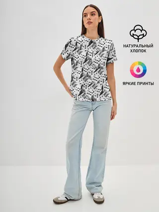 Женская базовая футболка / Игральные Кости