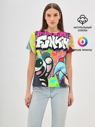 Женская базовая футболка / Friday night funkin