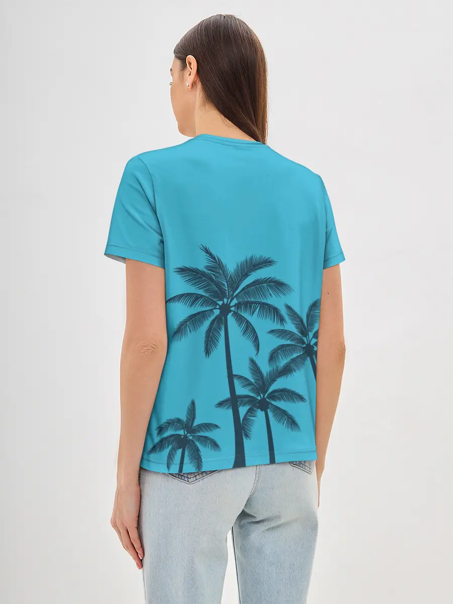 Женская базовая футболка / Good vibes only