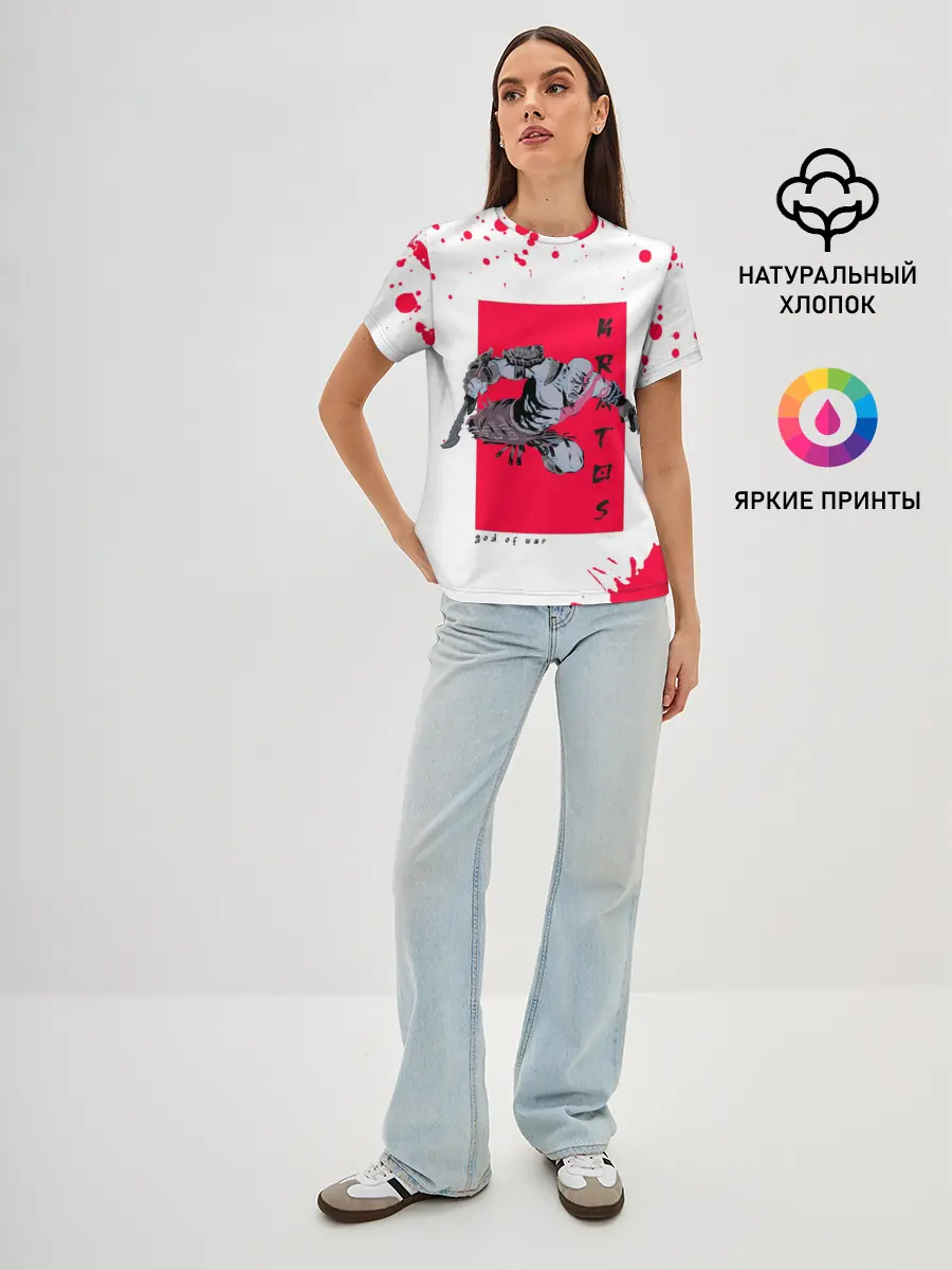 Женская базовая футболка / Young Kratos