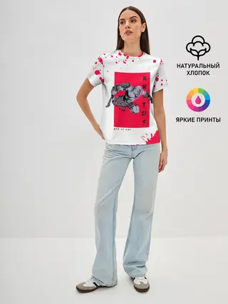 Женская базовая футболка / Young Kratos