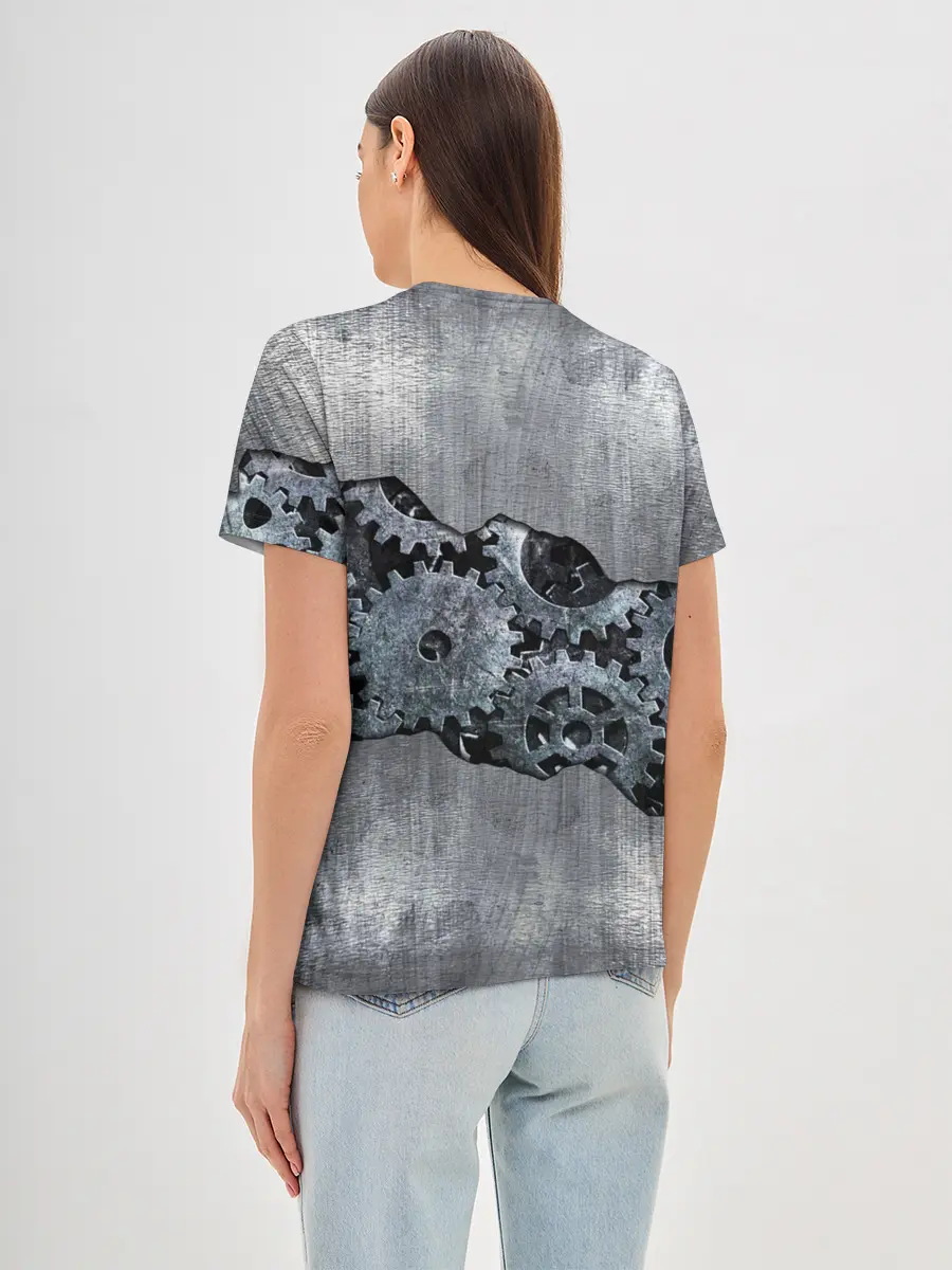 Женская базовая футболка / Шестеренки