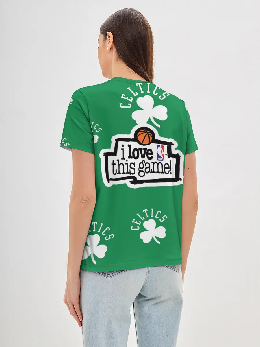 Женская базовая футболка / Boston celtics, nba