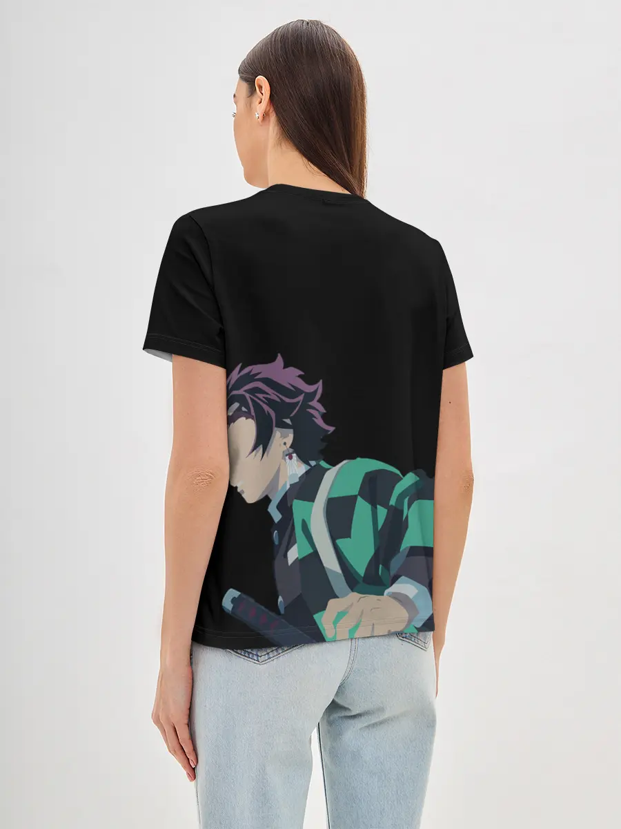 Женская базовая футболка / Tanjirou Kamado