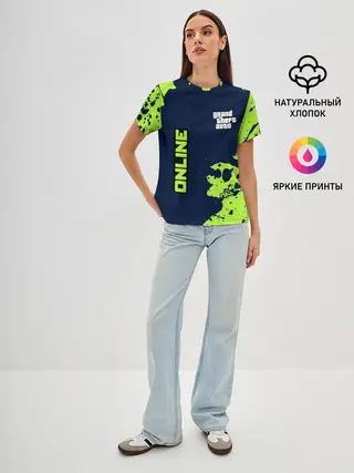 Женская базовая футболка / GTA ONLINE / ГТА ОНЛАЙН