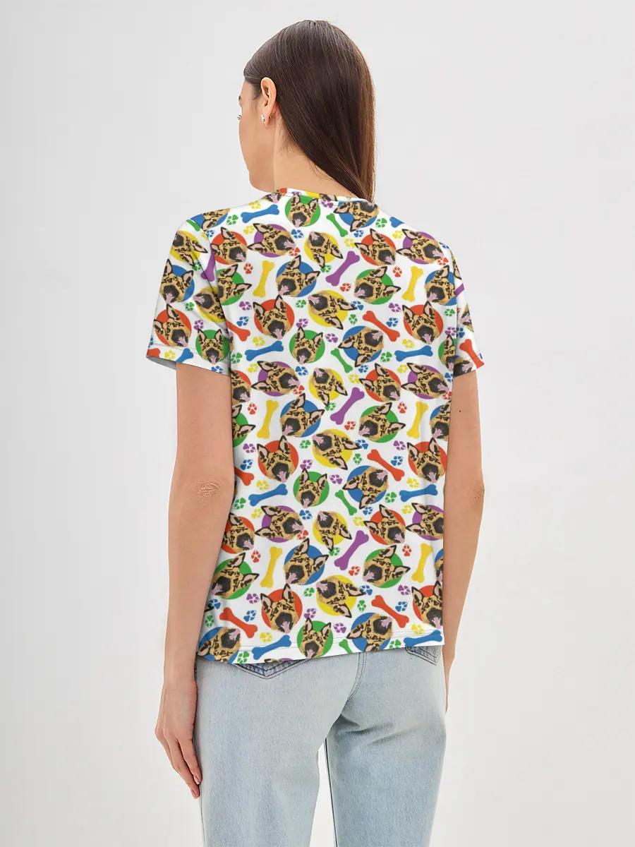 Женская базовая футболка / Немецкая Овчарка