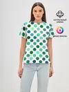 Женская базовая футболка / Горох
