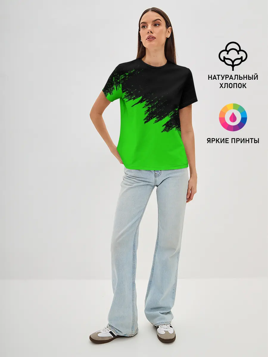 Женская базовая футболка / КРАСКА И НИЧЕГО ЛИШНЕГО!