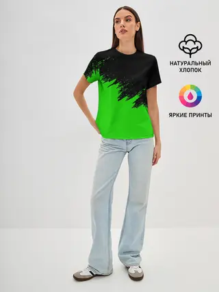 Женская базовая футболка / КРАСКА И НИЧЕГО ЛИШНЕГО!