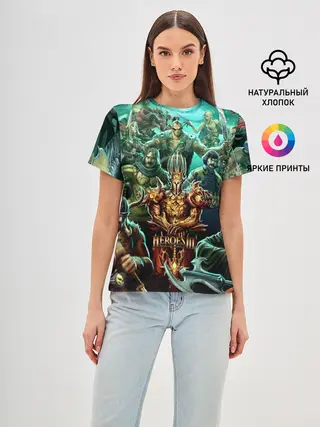 Женская базовая футболка / Герои