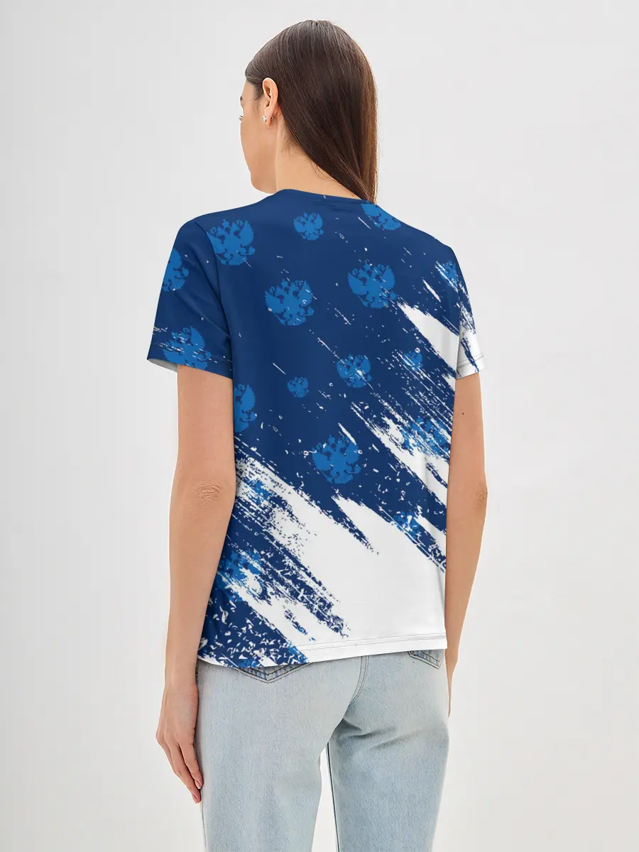 Женская базовая футболка / RUSSIA / РОССИЯ