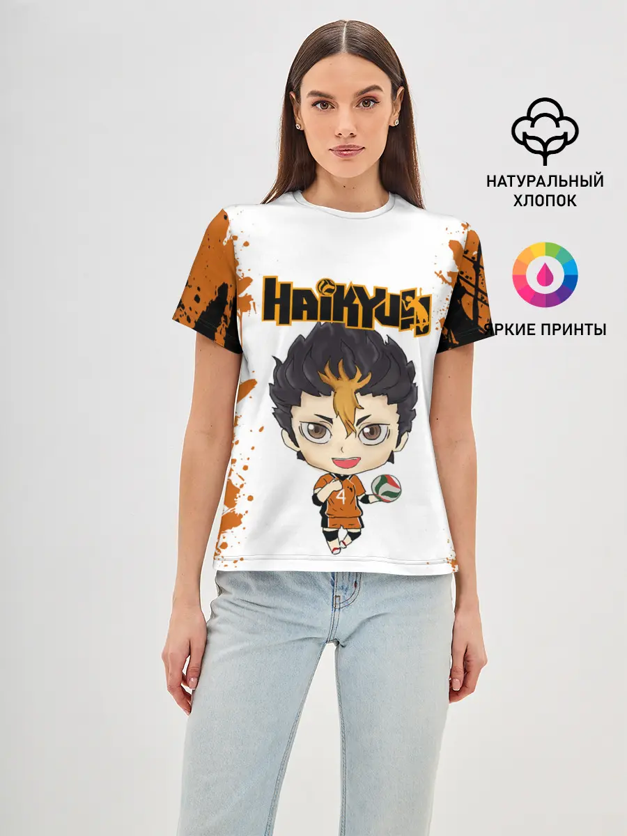 Женская базовая футболка / Юу Нишиноя | Nishinoya Yu