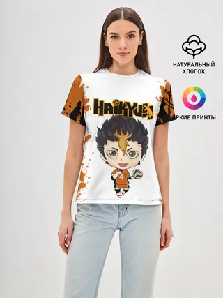 Женская базовая футболка / Юу Нишиноя | Nishinoya Yu