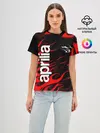 Женская базовая футболка / APRILIA / АПРИЛИЯ / MOTO
