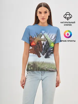 Женская базовая футболка / Ark Survival Evolved