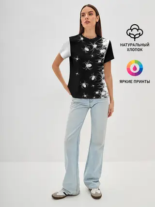 Женская базовая футболка / Пауки