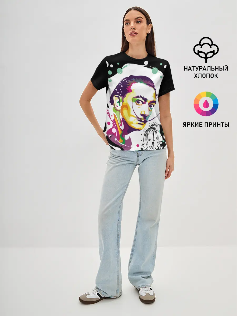 Женская базовая футболка / Сальвадор Дали