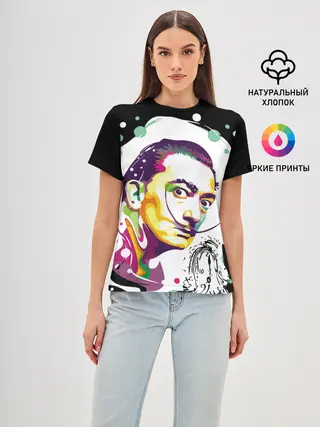 Женская базовая футболка / Сальвадор Дали