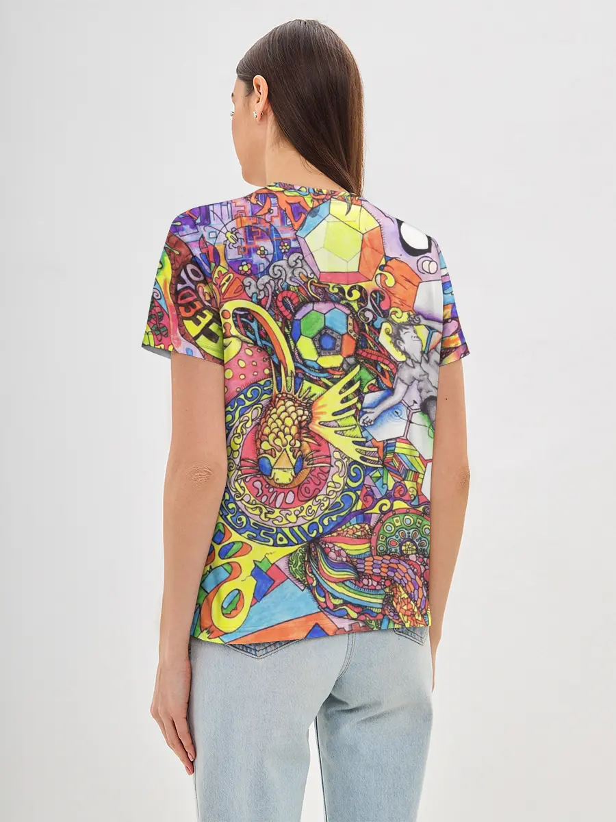 Женская базовая футболка / ПСИХОДЕЛИКА / PSYHODELICA