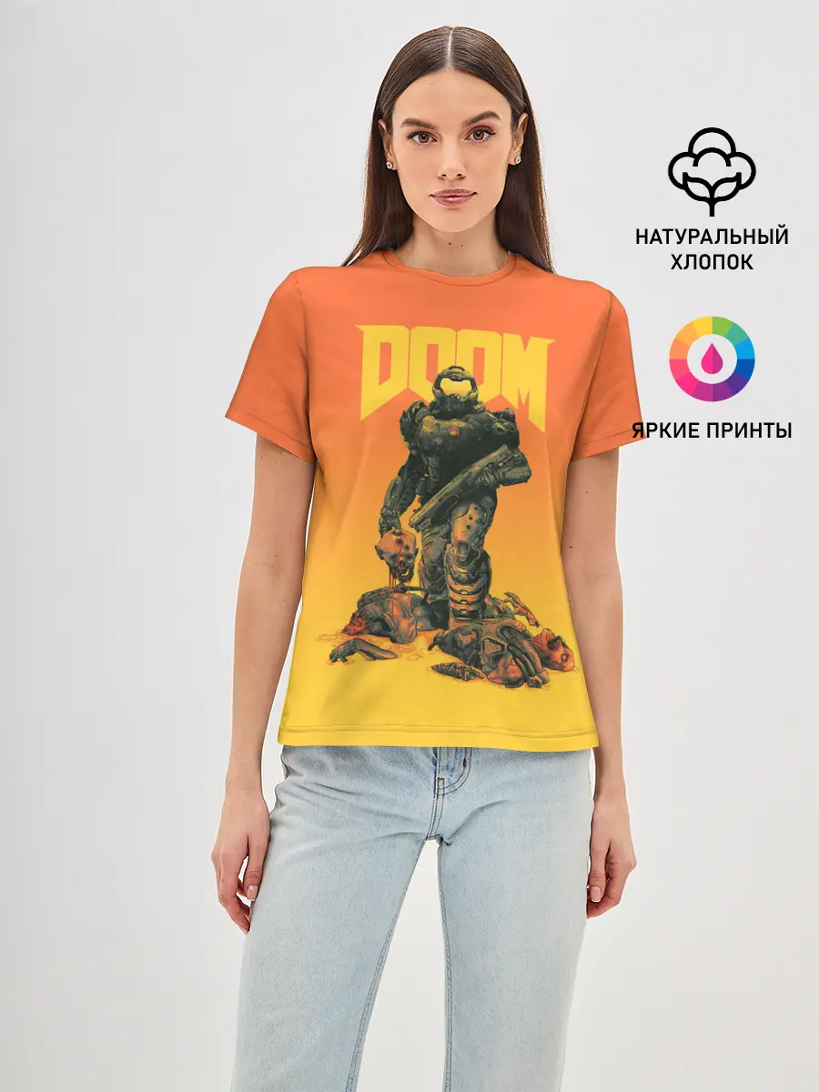 Женская базовая футболка / Doom