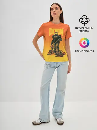 Женская базовая футболка / Doom