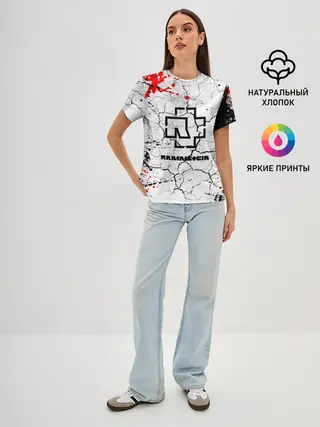 Женская базовая футболка / RAMMSTEIN