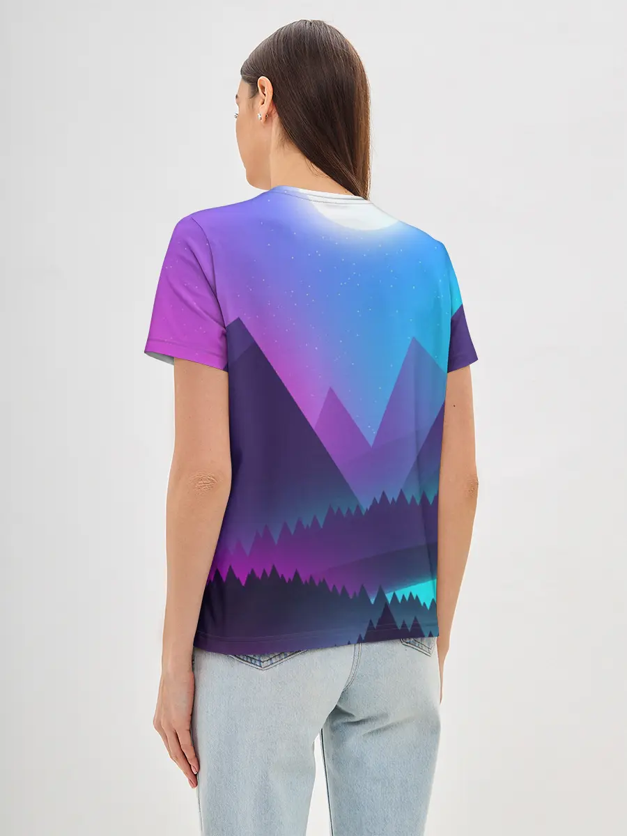 Женская базовая футболка / NEON FOREST