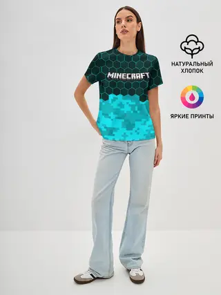 Женская базовая футболка / MINECRAFT / МАЙНКРАФТ