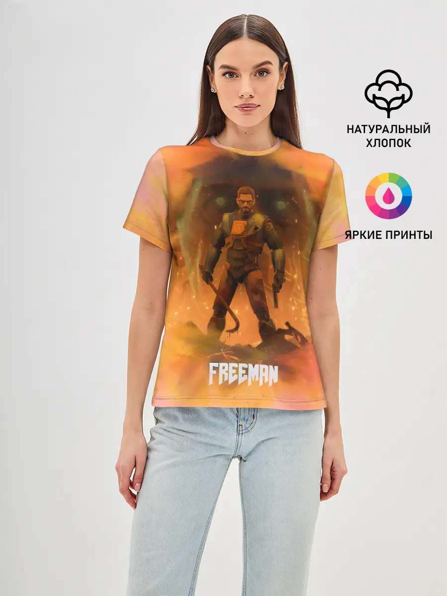 Женская базовая футболка / FREEMAN | GMAN | HALF-LIFE