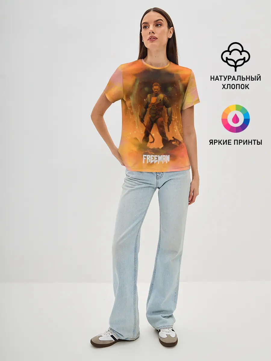 Женская базовая футболка / FREEMAN | GMAN | HALF-LIFE