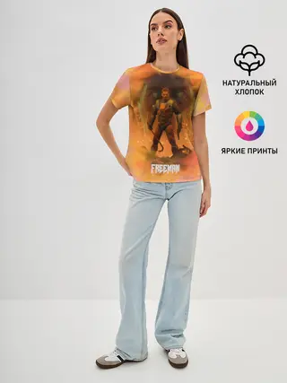 Женская базовая футболка / FREEMAN | GMAN | HALF-LIFE